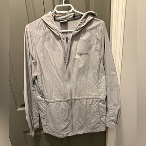 Columbia Women's Light Gray Hooded Jacket
